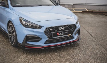 Накладка передня на бампер Hyundai I30 MK3 N Hatchback / Fastback вар. 4 фото