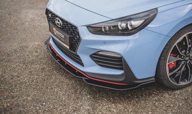 Накладка передня на бампер Hyundai I30 MK3 N Hatchback / Fastback вар. 4 фото