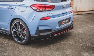 Тюнінг накладка на задній бампер Hyundai I30 MK3 N фото