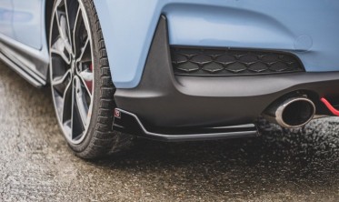 Боковые накладки на задний бампер Hyundai I30 MK3 N вар. 3 фото