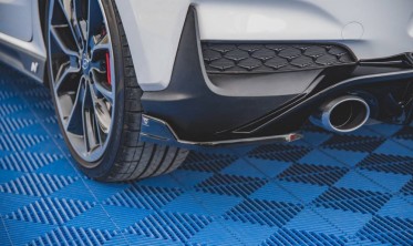 Боковые накладки на задний бампер Hyundai I30 MK3 N вар. 4 фото