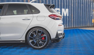 Боковые накладки на задний бампер Hyundai I30 MK3 N вар. 4 фото