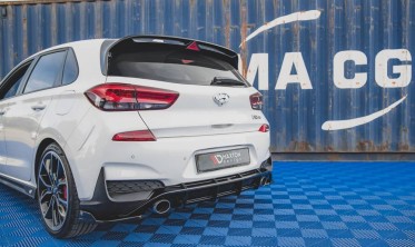 Боковые накладки на задний бампер Hyundai I30 MK3 N вар. 4 фото