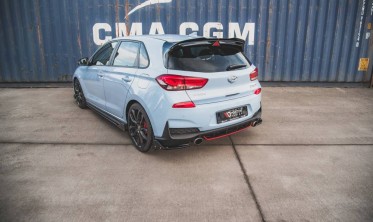 Комплект накладок на край заднего бампера Hyundai I30 MK3 N вар. 6 фото