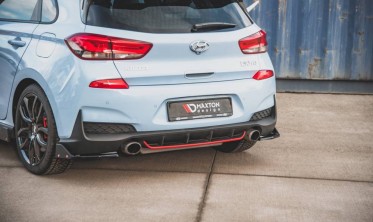 Комплект накладок на край заднего бампера Hyundai I30 MK3 N вар. 6 фото