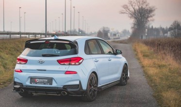 Листвы на пороги + накладки Hyundai I30 MK3 / MK3 FL N версия вар. 5 фото