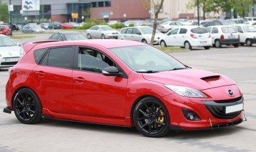 Накладки під пороги Mazda 3 MK2 MPS фото