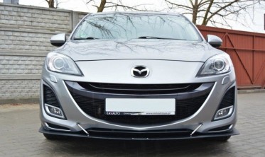 Диффузор переднего бампера Mazda 3 mk2 Sport (дорест.) вер.2 фото
