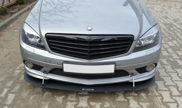 Дифузор переднього бампера Mercedes C W204 AMG-Line (дост.) фото