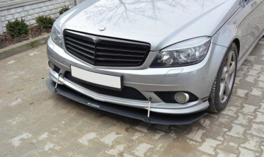 Дифузор переднього бампера Mercedes C W204 AMG-Line (дост.) фото