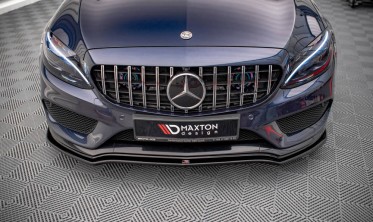 Тюнінг дифузор переднього бампера Mercedes C W205 C43 AMG фото