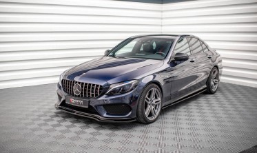 Тюнінг дифузор переднього бампера Mercedes C W205 C43 AMG фото