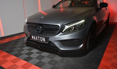 Тюнинговая накладка под передний бампер Mercedes C W205 Coupe AMG-line фото