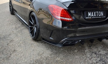 Боковые накладки на задний бампер Mercedes C W205 C43 AMG фото