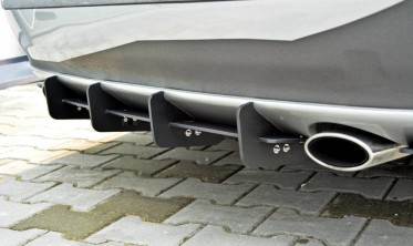 Центральный диффузор заднего бампера Mercedes CL C215 фото