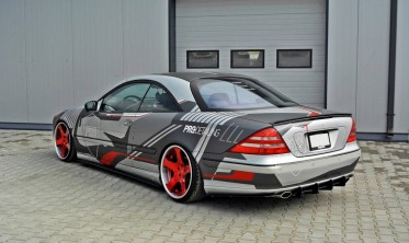 Центральний дифузор заднього бампера Mercedes CL C215 фото