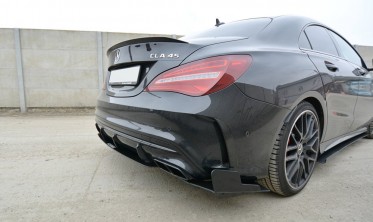 Боковые Racing накладки заднего бампера Mercedes CLA A45 AMG C117 Fl  фото