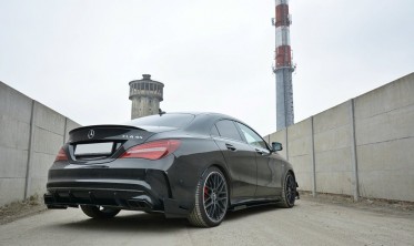 Боковые Racing накладки заднего бампера Mercedes CLA A45 AMG C117 Fl  фото