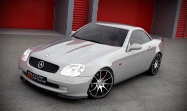 Тюнинговый диффузор переднего бампера Mercedes SLK R170 фото