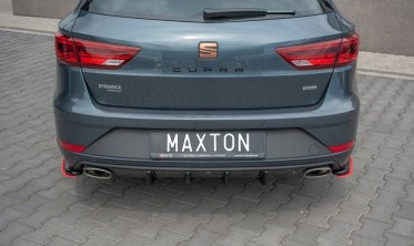 Центральний дифузор заднього бампера Seat Leon Cupra MK3 FL Sportstourer фото