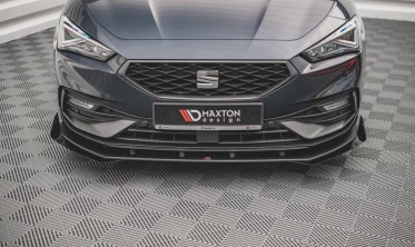 Диффузор Street pro + накладки переднего бампера Seat Leon FR MK4 фото