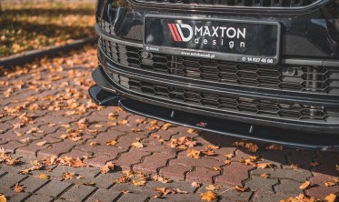 Тюнинговая накладка на передний бампер Skoda Karoq Sportline фото