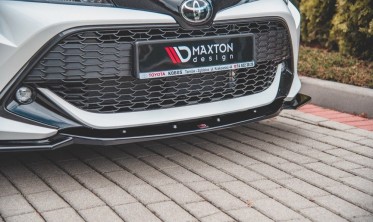 Тюнинговый диффузор на передний бампер Toyota Corolla 12 фото