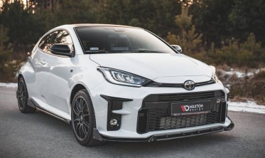 Тюнинговый диффузор + накладки на передний бампер Toyota GR Yaris MK4 фото