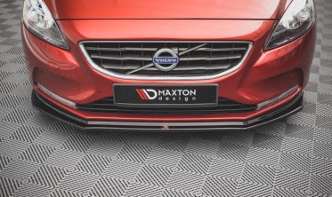 Накладка тюнінгова на передній бампер Volvo V40 фото