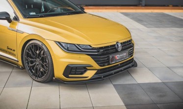 Диффузор + накладки на передний бампер Racing VW Arteon R-Line фото