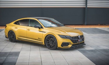 Диффузор + накладки на передний бампер Racing VW Arteon R-Line фото