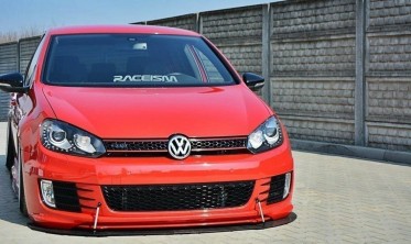 Racing диффузор переднего бампера Volkswagen Golf 6 GTI 35TH фото