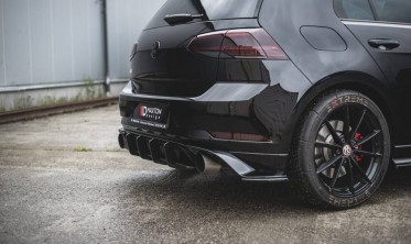 Центральный задний диффузор Racing Durability VW Golf 7 GTI TCR фото