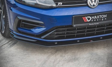 Передний диффузор на бампер Racing Durability VW Golf 7 R / R-Line FL  фото