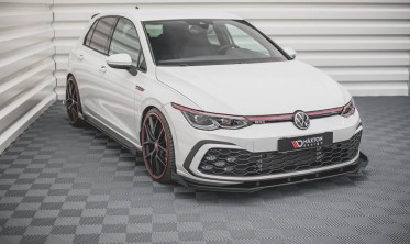 Racing дифузор + накладки на передній бампер VW Golf 8 GTI/R-Line фото