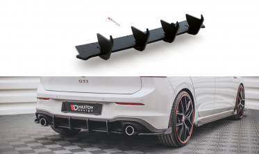 Центральная накладка Racing Durability на задний бампер VW Golf 8 GTI фото