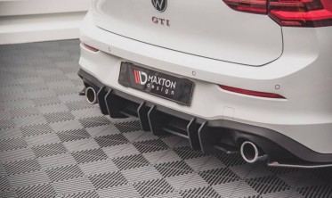 Центральная задняя накладка Racing Durability на бампер VW Golf 8 GTI фото
