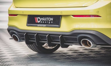 Накладка на центр заднего бампера Racing VW Golf 8 GTI Clubsport фото