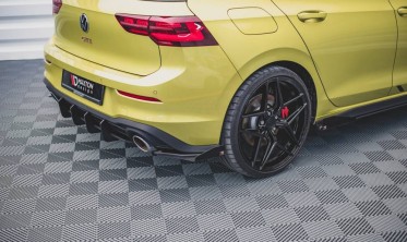 Комплект бічних накладок на задній бампер Racing VW Golf 8 GTI Clubsport фото