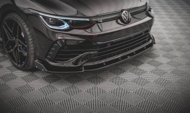 Передній дифузор + накладки на бампер VW Golf 8 R фото