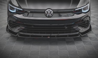 Передній дифузор + накладки на бампер VW Golf 8 R фото