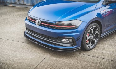 Накладка під передній бампер Racing Volkswagen Polo 6 GTI фото