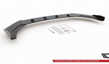 Дифузор + бічні накладки під передній бампер RACING VW Polo 6 GTI фото
