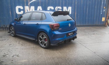 Накладка на задний бампер Racing Volkswagen Polo 6 GTI фото