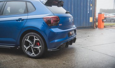 Накладка на задний бампер Racing Volkswagen Polo 6 GTI фото