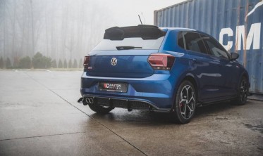 Дифузор + накладки на задній бампер Racing VW Polo 6 GTI фото
