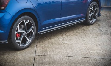 Накладки (лістви) під пороги Racing Volkswagen Polo 6 GTI фото