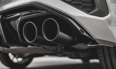 Дифузор на задній бампер Audi A3 8Y Sportback S-line із муляжами вихлопних труб фото