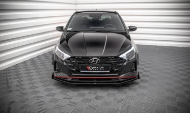 Передний диффузор + накладки на бампер Street pro Hyundai I20 MK3 N версия фото