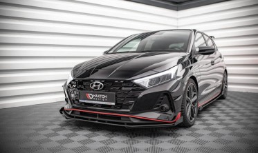 Передний диффузор + накладки на бампер Street pro Hyundai I20 MK3 N версия фото